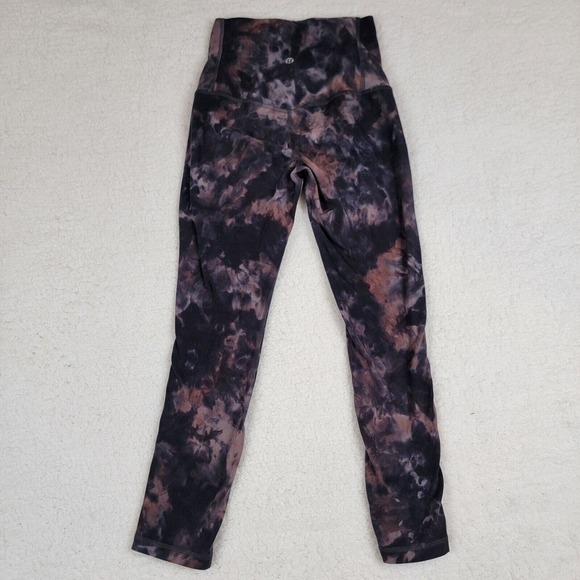 Lululemon Unlimit High Rise Tight 25” Diamond Dye Graphite Grey Pink Pastel 4 - Picture 1 of 7